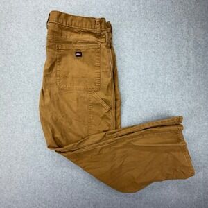 Dickies Mens Brown Cotton Canvas Carpenter Work Pants 40x32 EU202RBD Duck Brown